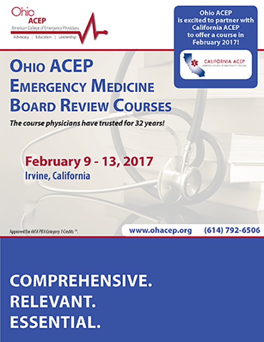 Cal-ACEP February 2017 Ad CME