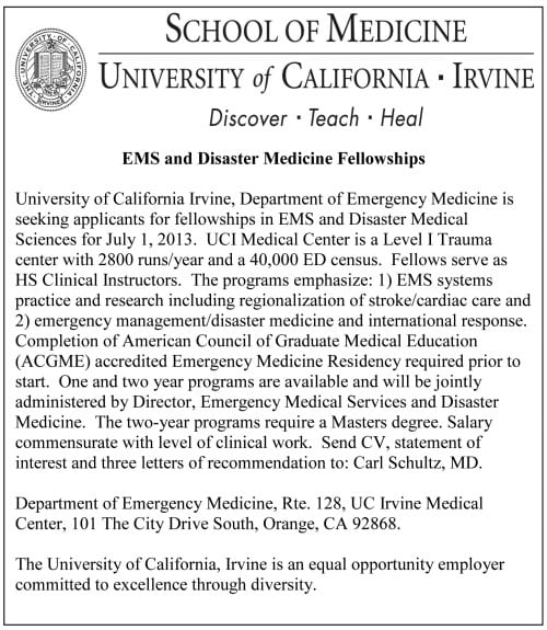 University of California, Irvine, Department of Emergency Medici