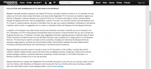 Figure 1 MySpace privacy policy.